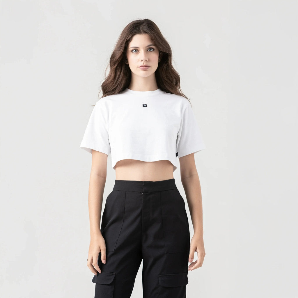 NAIA CROP TOP WOMEN WHITE - Monastery | Tienda Oficial Colombia