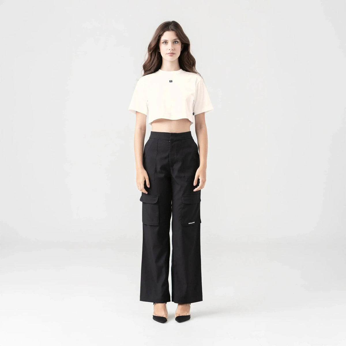 NAIA CROP TOP WOMEN WHITECAP GRAY - Monastery | Tienda Oficial Colombia