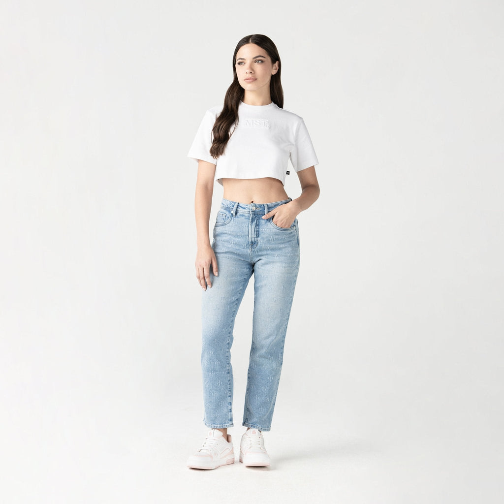 NAIWIRUS JEAN WOMEN BLUE DENIM - Monastery | Tienda Oficial Colombia