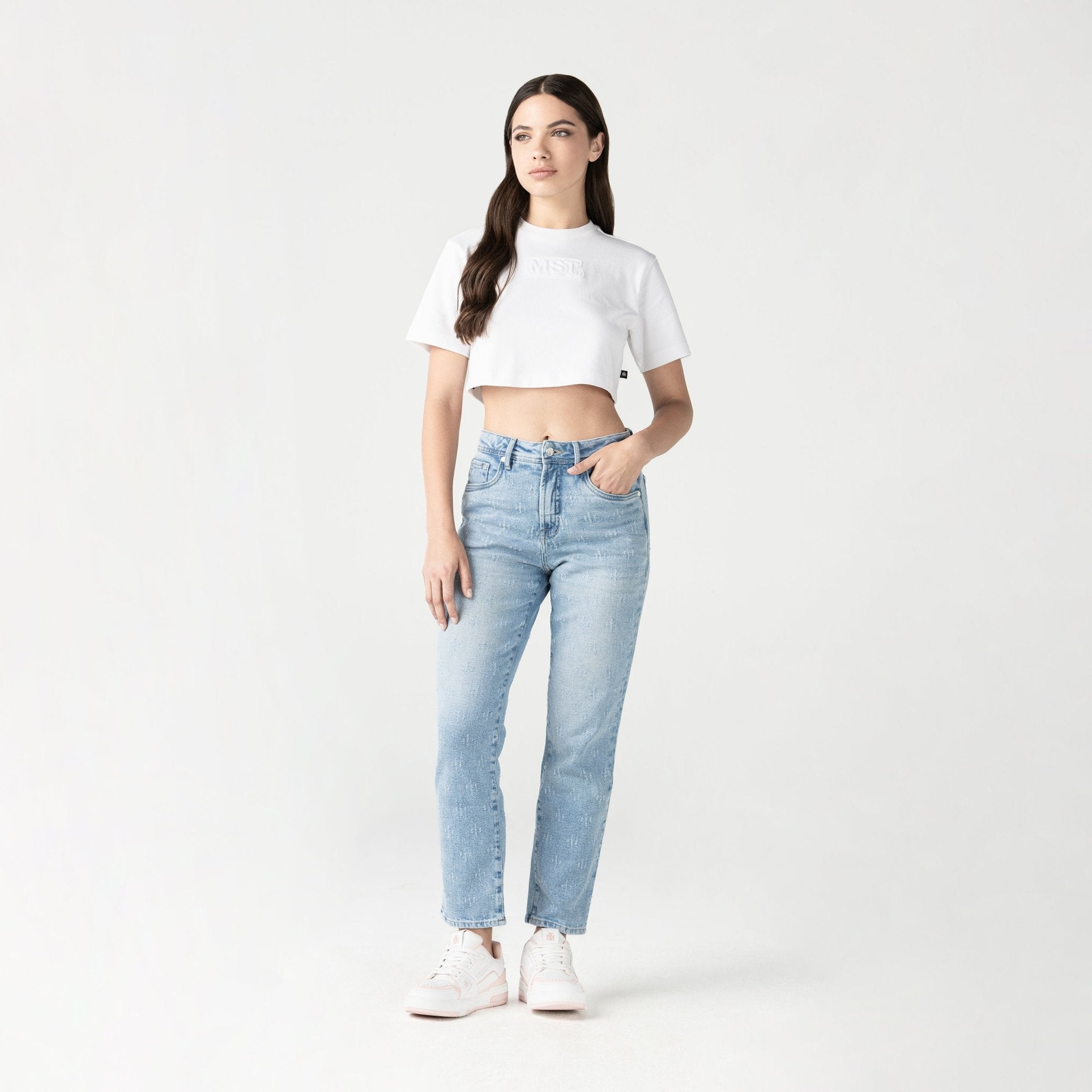 NAIWIRUS JEAN WOMEN BLUE DENIM - Monastery | Tienda Oficial Colombia