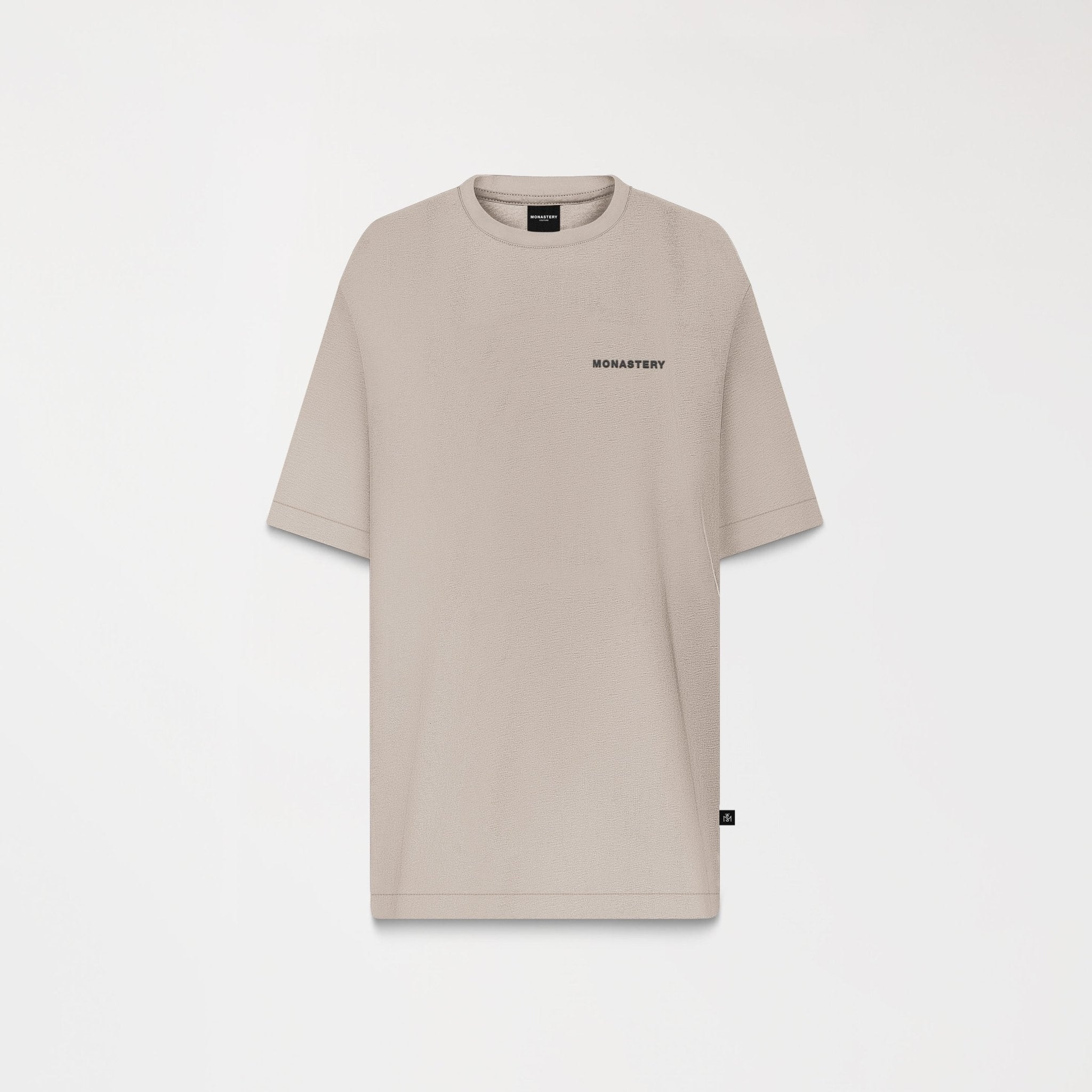 NAPBRAND T-SHIRT OVERSIZED MEN BEIGE - Monastery | Tienda Oficial Colombia