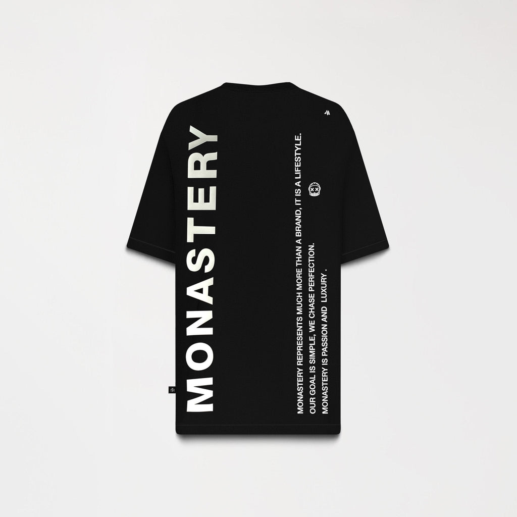 NAPBRAND T-SHIRT OVERSIZED MEN BLACK - Monastery | Tienda Oficial Colombia