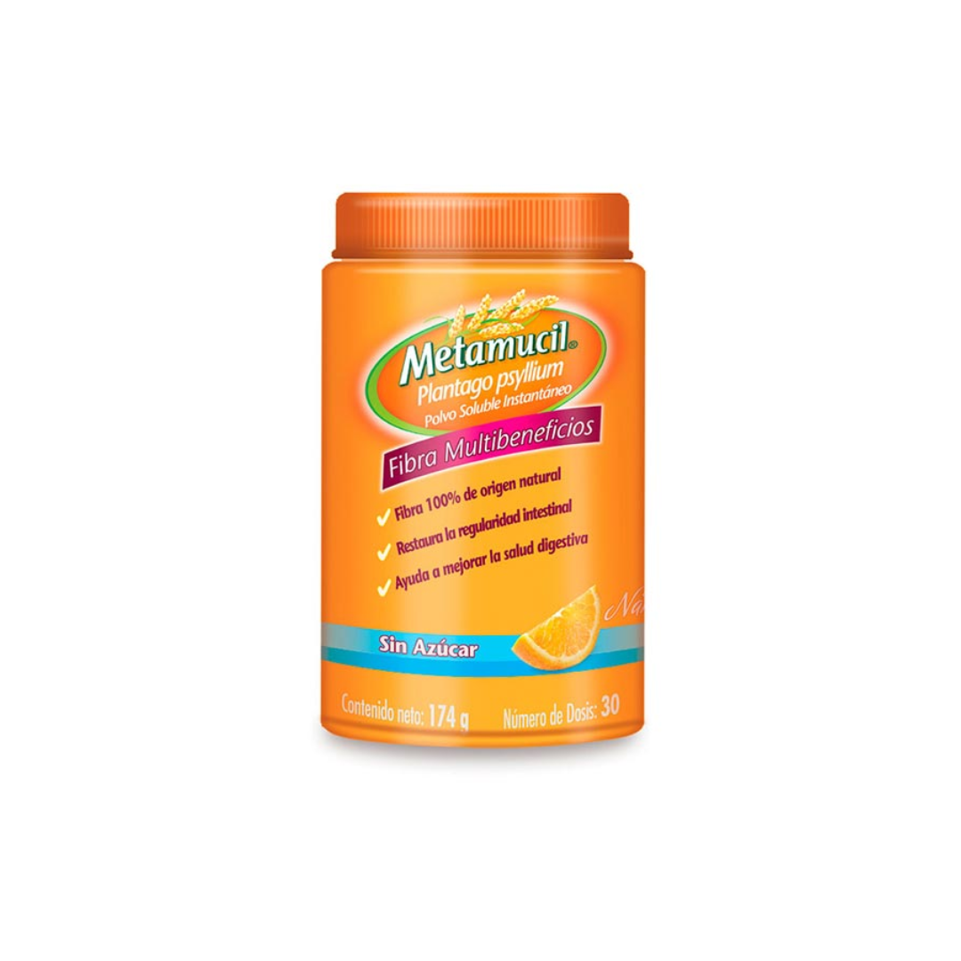Metamucil Naranja S/A 174g (30 dosis)