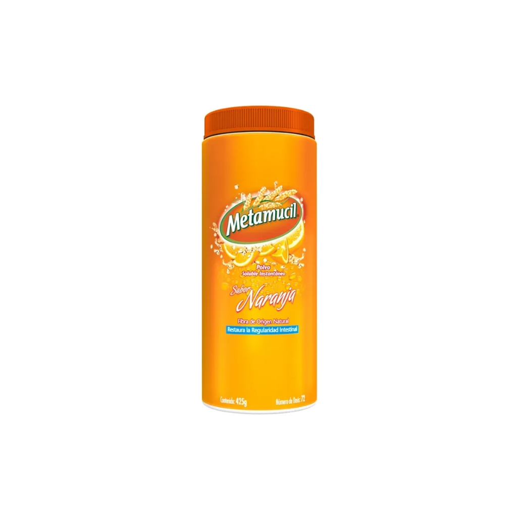 Metamucil Naranja S/A 425g (72 dosis)