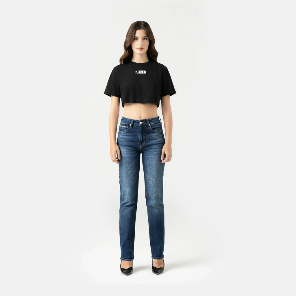 NASHI CROP TOP WOMEN BLACK - Monastery | Tienda Oficial Colombia