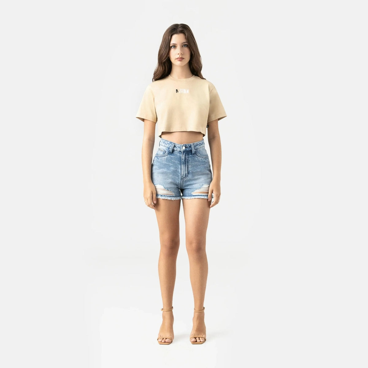 NASHI CROP TOP WOMEN IRISH CREAM - Monastery | Tienda Oficial Colombia