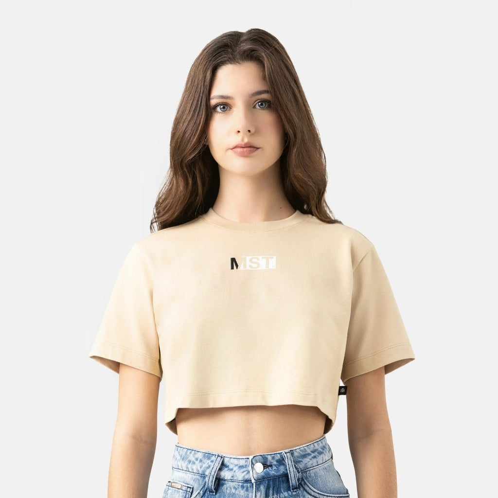 NASHI CROP TOP WOMEN IRISH CREAM - Monastery | Tienda Oficial Colombia