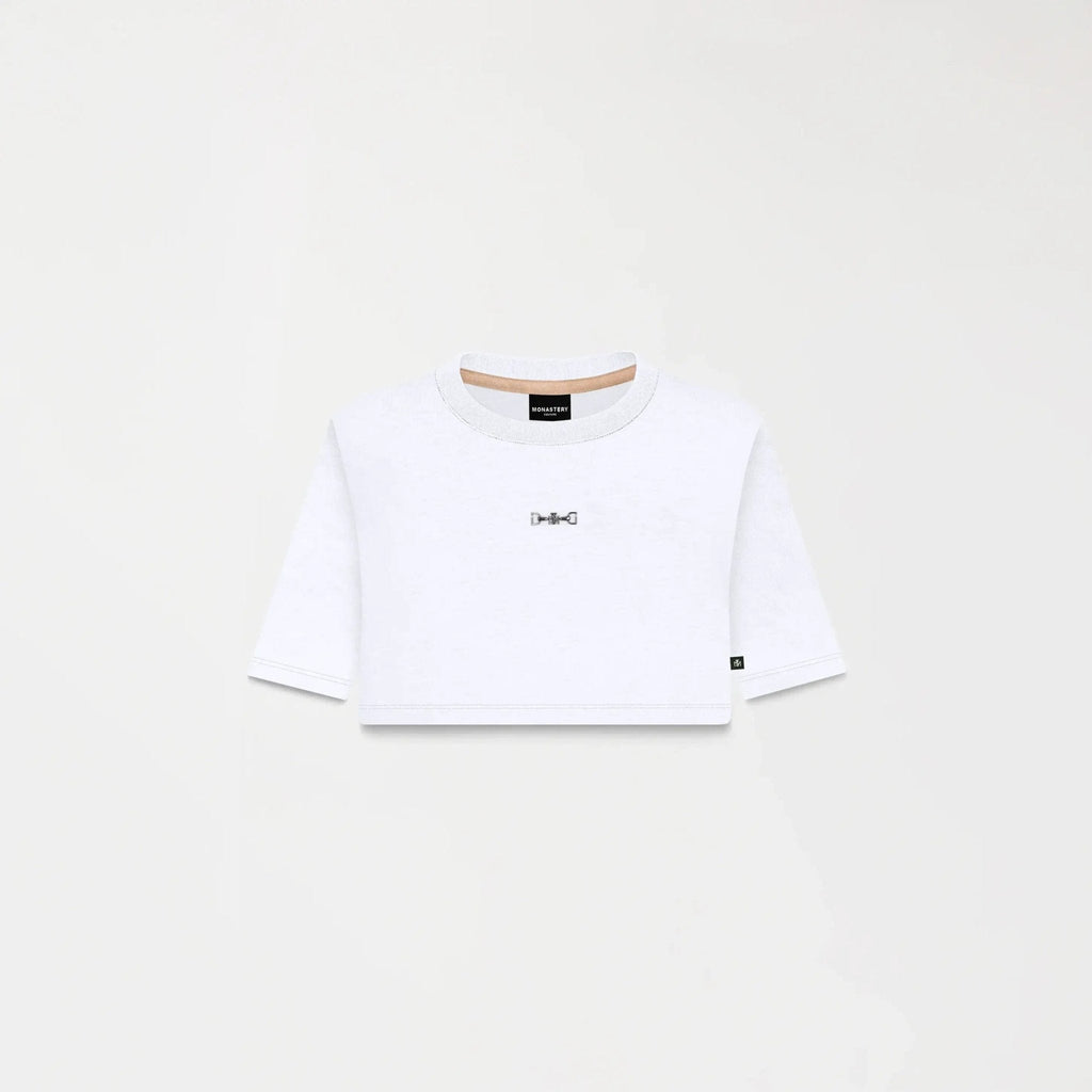 NATASHA CROP TOP WOMEN WHITE - Monastery | Tienda Oficial Colombia