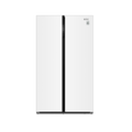 NEVERA KTC ESSENZA  BCD535W SIDE BY SIDE 63FT STEEL GLASS DOOR WHITE INVERTER