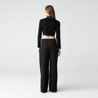 NINKIA CROP TOP WOMEN BLACK - Monastery | Tienda Oficial Colombia