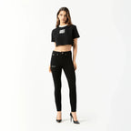 NOORA CROP TOP WOMEN BLACK - Monastery | Tienda Oficial Colombia