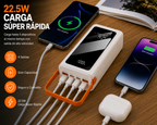 Cargador Portátil Carga Super Rapida 50000mAh Con Luz De Camping Y Carga Rápida 22.5W
