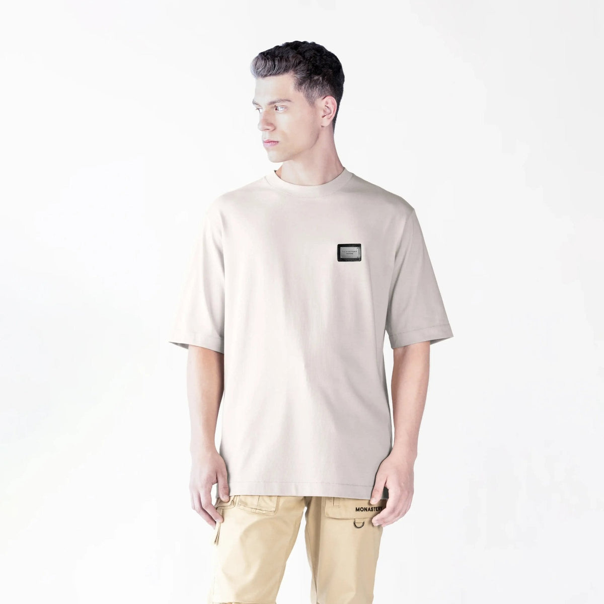 OLDINGHAM T - SHIRT OVERSIZED MEN MOONBEAM - Monastery | Tienda Oficial Colombia