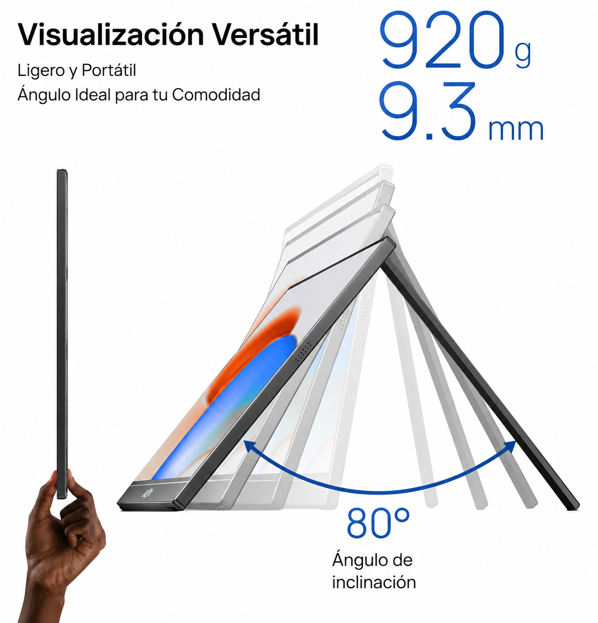 Monitor Portátil Arzopa 17.3? HDMI 1080P Con FHD Con Soporte Integrado