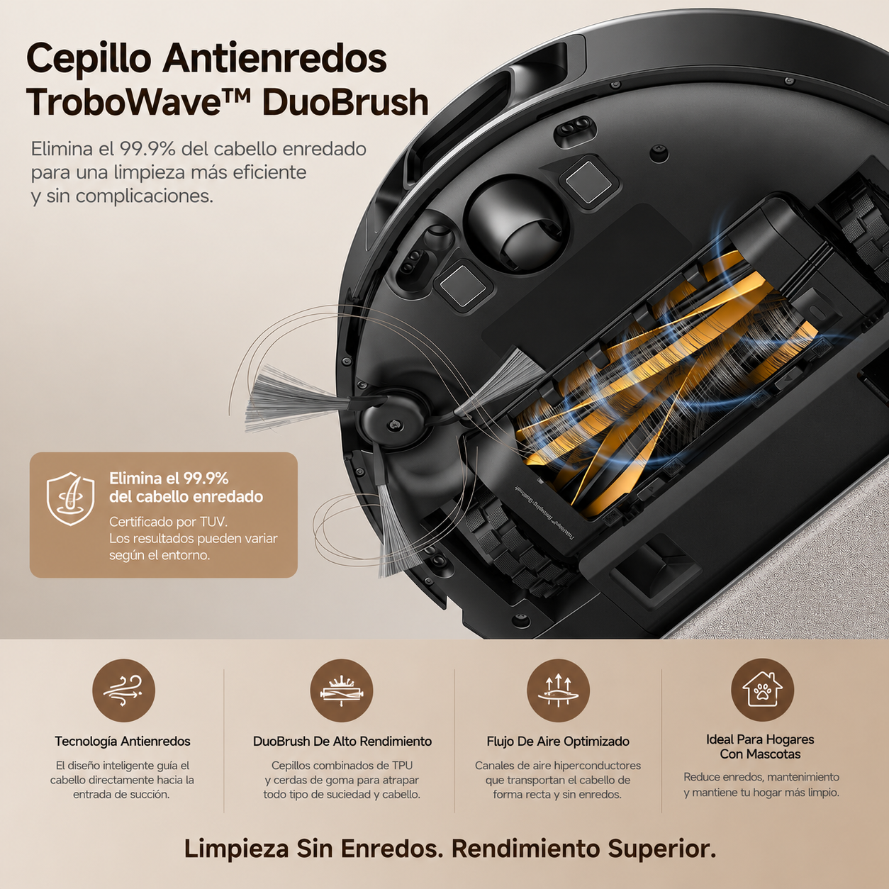 Aspiradora Robot Y Trapeador Inteligente MOVA E30 Pro Plus Con Base De Auto Vaciado