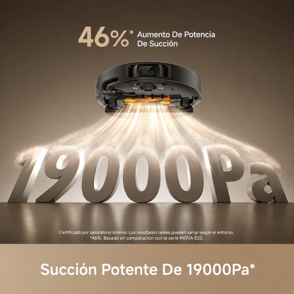 Aspiradora Robot Y Trapeador Inteligente MOVA E30 Pro Plus Con Base De Auto Vaciado