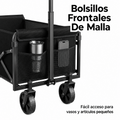 Carrito Plegable Portátil 125L 350lbs - Resistente, Compacto y Fácil de Transportar