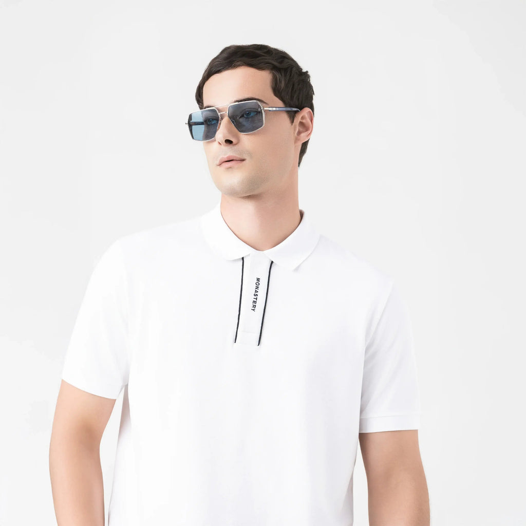 OTHAR POLO MEN WHITE - Monastery | Tienda Oficial Colombia