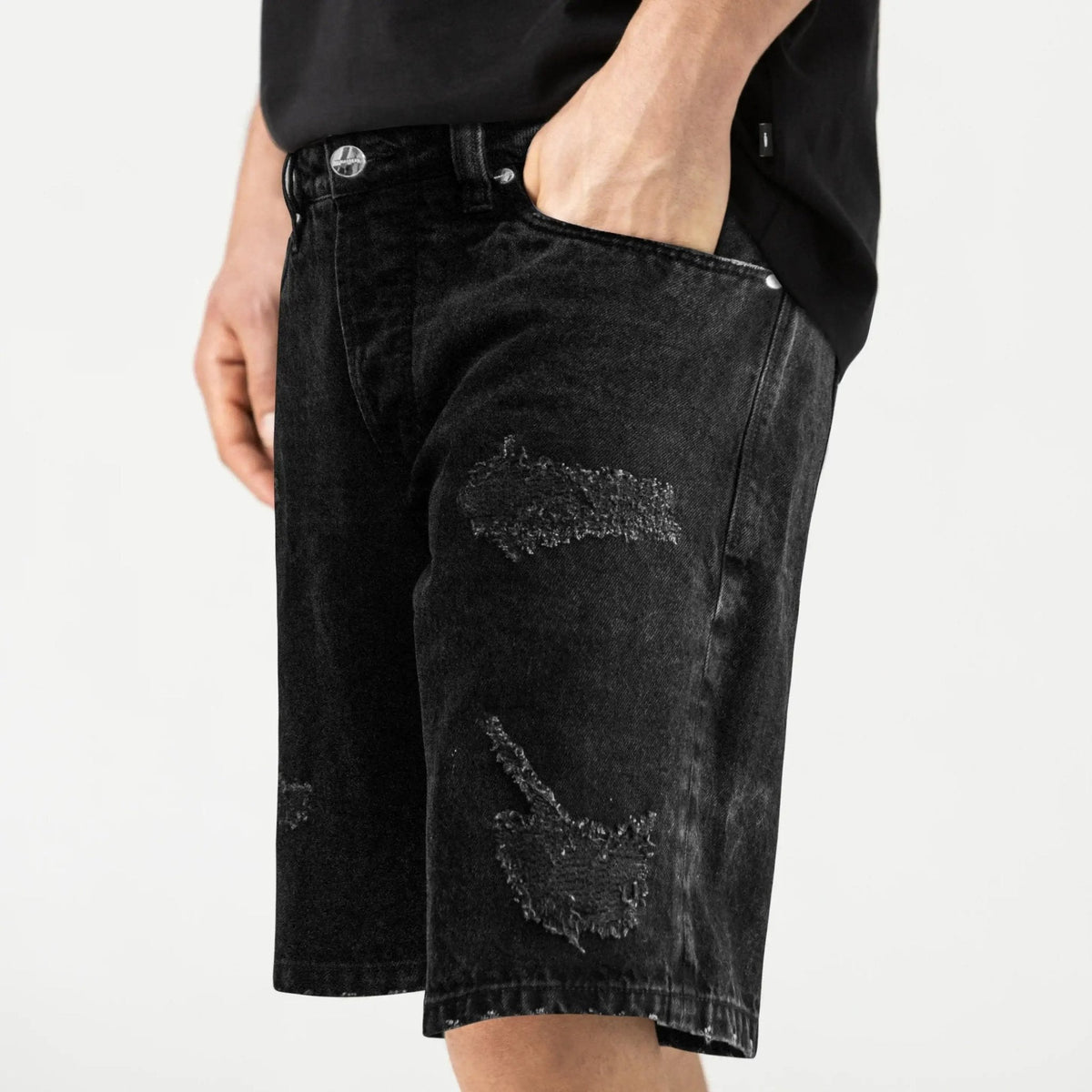 OTTERBERG DENIM SHORT MEN BLACK - Monastery | Tienda Oficial Colombia
