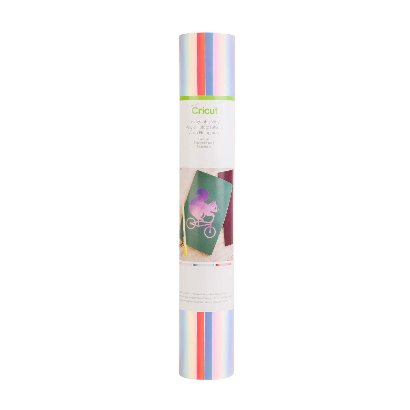 PAPEL CRICUT HOLOGRAPHIC VYNIL SAMPLER 12 X 24IN ASSORTED COLORS