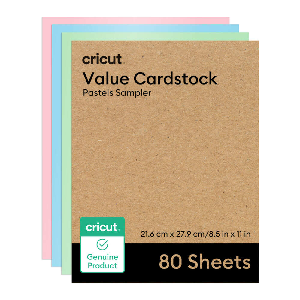 PAPEL CRICUT VALUE CARDSTOCK SAMPLER 85X11IN