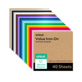 PAPEL CRICUT VALUE IRONON SAMPLER 12X12IN  RAINBOW