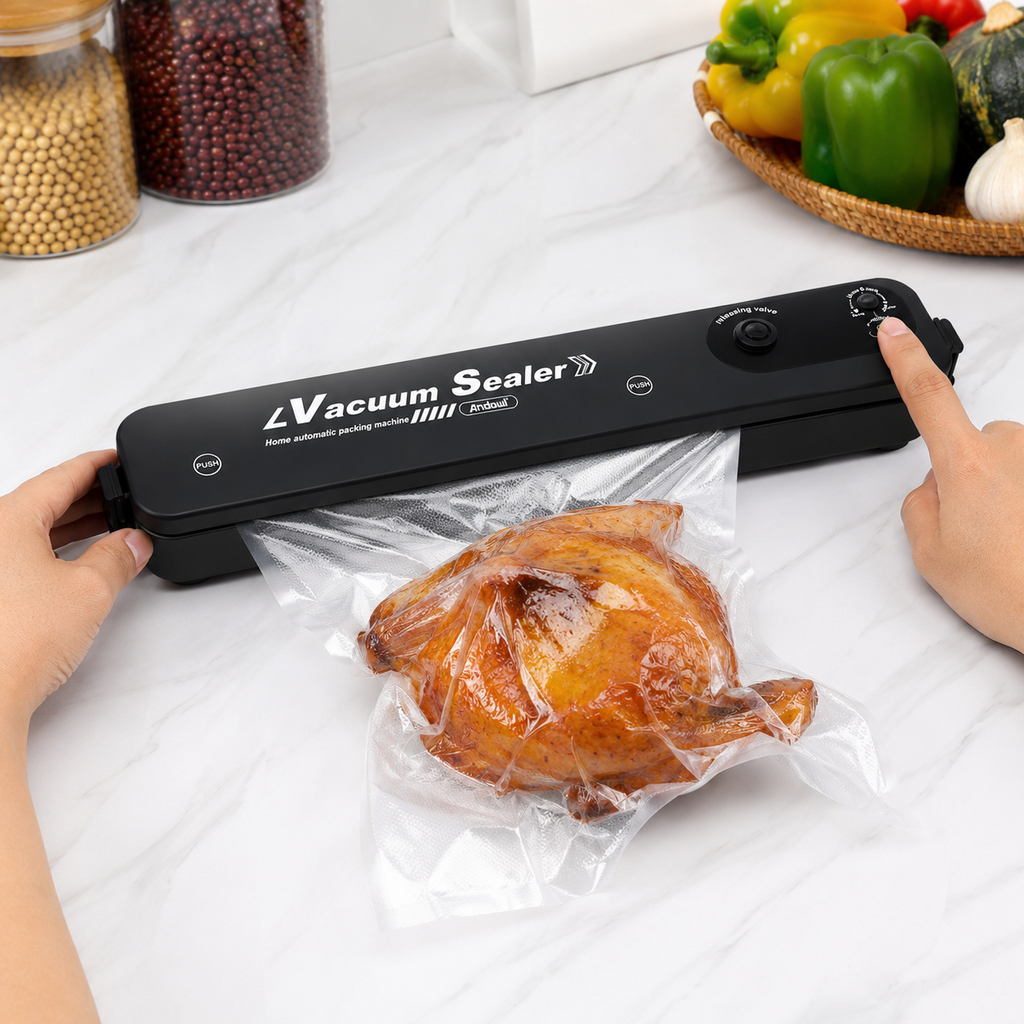 Máquina De Sellado Al Vacío Automática Andowl 130W