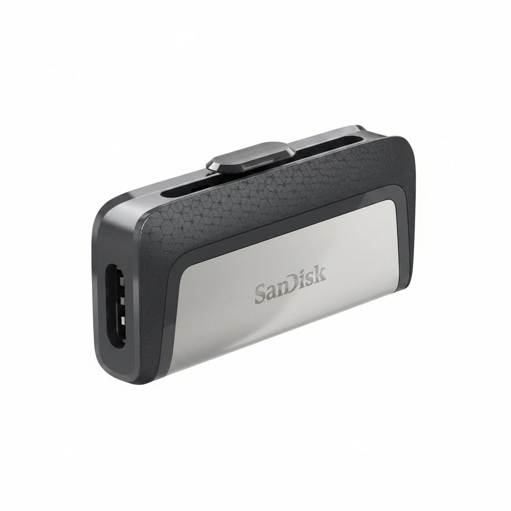 PEN DRIVE SANDISK ULTRA 64GB DUAL DRIVE USB 31USB C SILVER