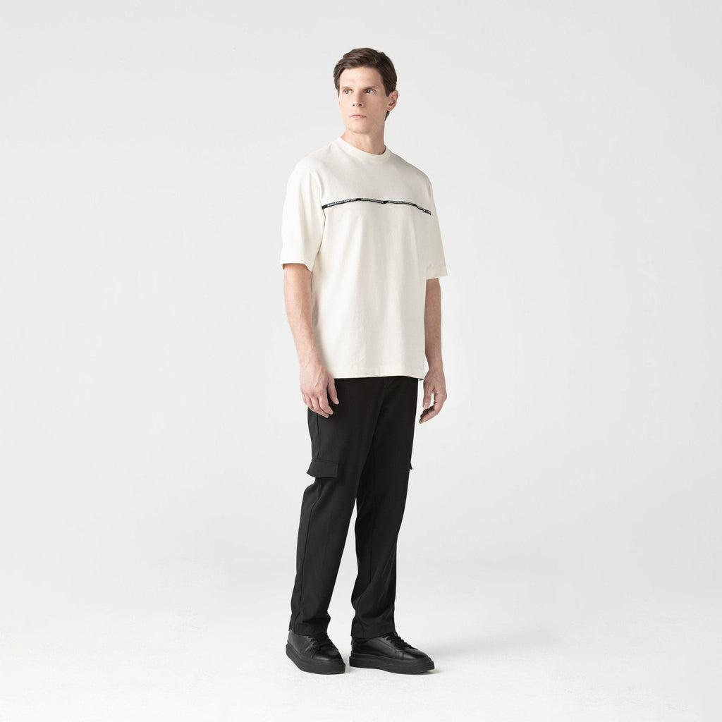 PRAETOR T - SHIRT OVERSIZED MEN EGRET - Monastery | Tienda Oficial Colombia