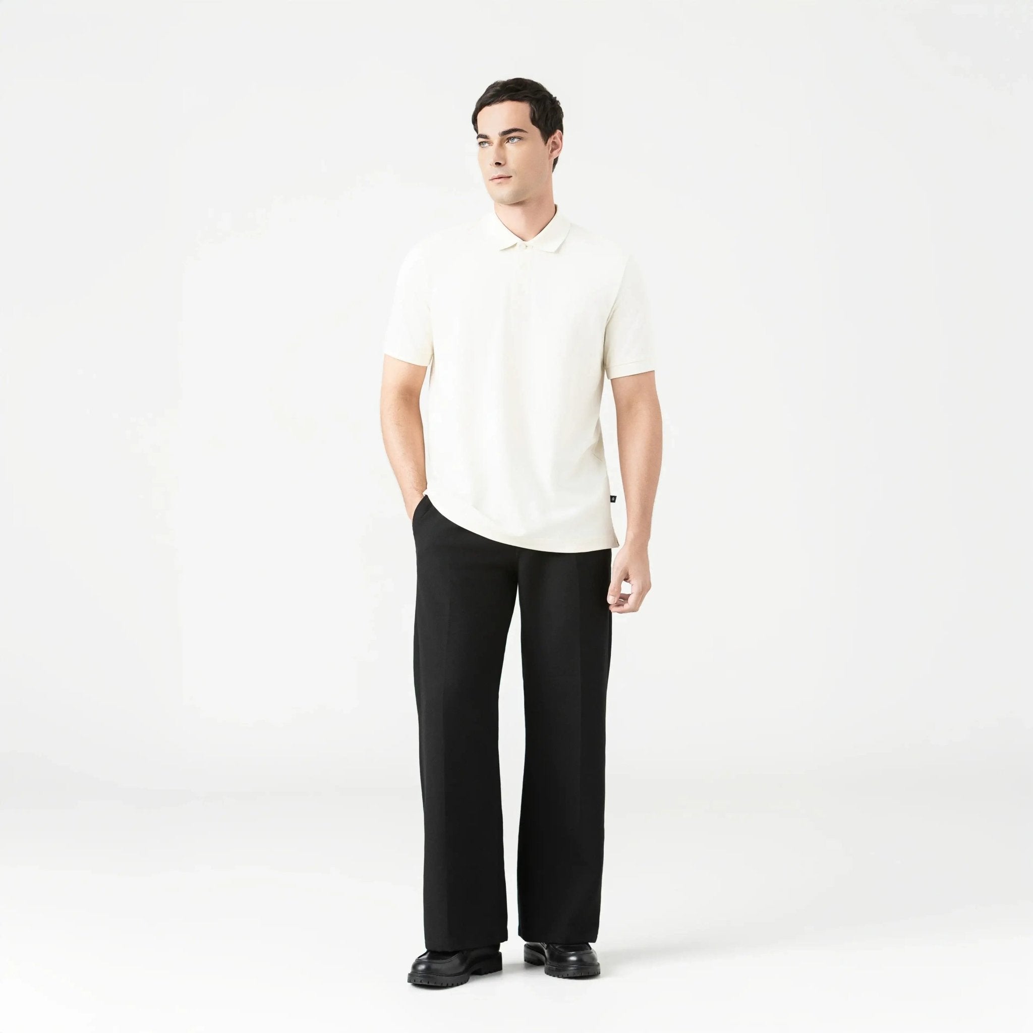 PROMETHEUS POLO MEN WHITE ASPARAGUS - Monastery | Tienda Oficial Colombia