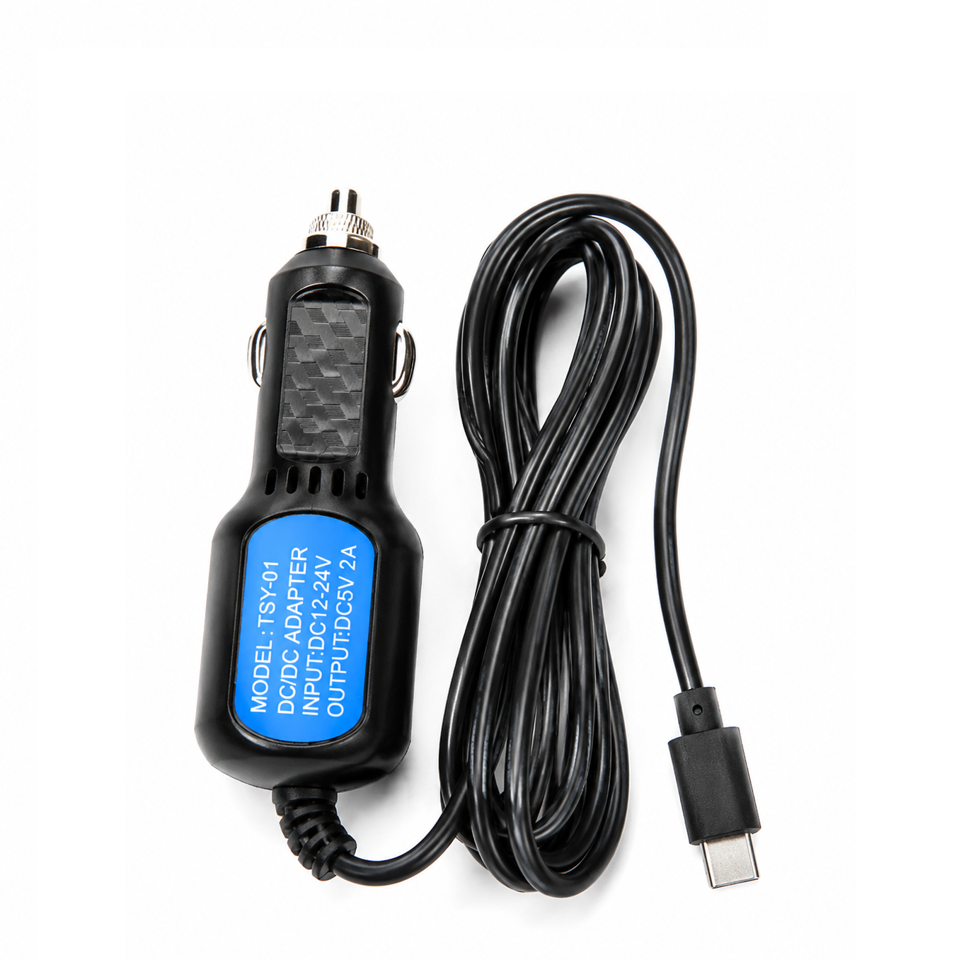 Cargador Para Dash Cam o Cámara de Vehículo USB Tipo C 12V/24V 2A