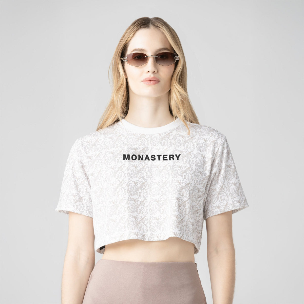 QINA CROP TOP WOMEN WHITE - Monastery | Tienda Oficial Colombia