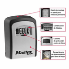 Caja De Bloqueo De Llaves Master Lock Con Combinación De 4 Dígitos