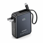 Cargador Portátil Sendem De Carga Rapida y 10,000mAh 22.5W Con Enchufe Integrado y Cable USB-C