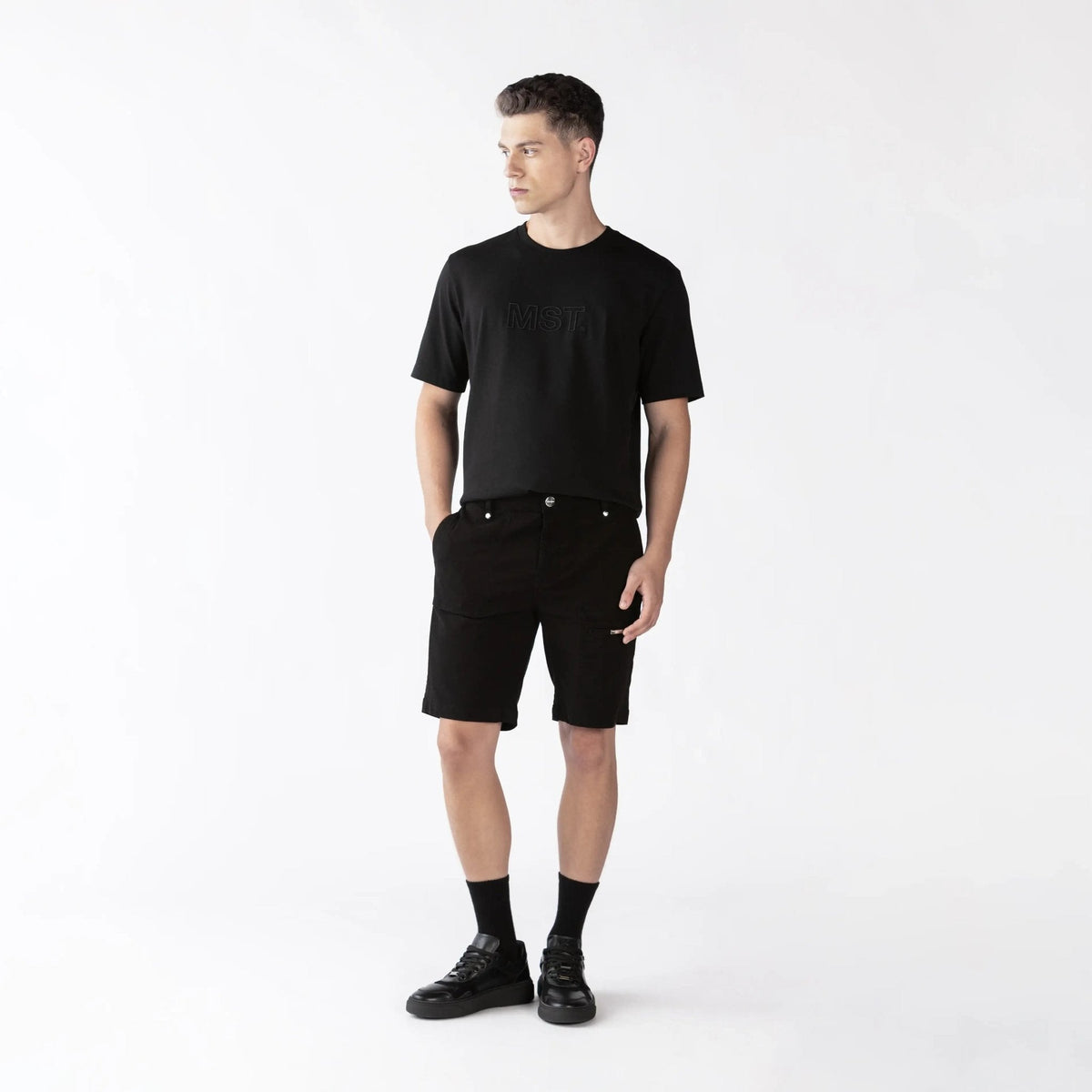 RAJ 2 DENIM SHORT MEN BLACK - Monastery | Tienda Oficial Colombia