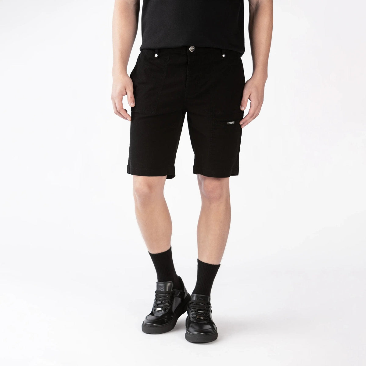 RAJ 2 DENIM SHORT MEN BLACK - Monastery | Tienda Oficial Colombia