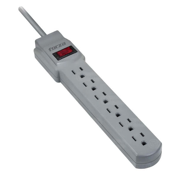 REGLETA FORZA SUPRESOR SOBRE TENSIN 6 SALIDAS 1200W110V
