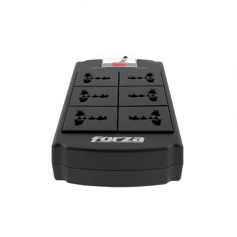 REGLETA FORZA SUPRESOR SOBRETENSIN 6 SALIDAS 110V220V 1800W