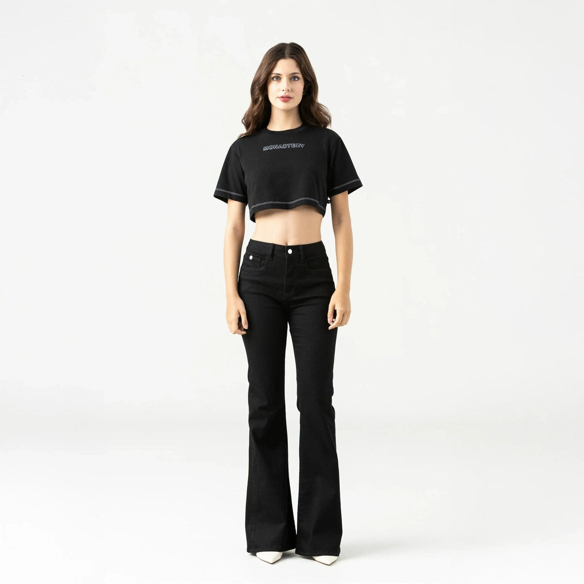 ROISIN CROP TOP WOMEN BLACK - Monastery | Tienda Oficial Colombia