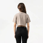 ROISIN CROP TOP WOMEN TAUPE GRAY - Monastery | Tienda Oficial Colombia
