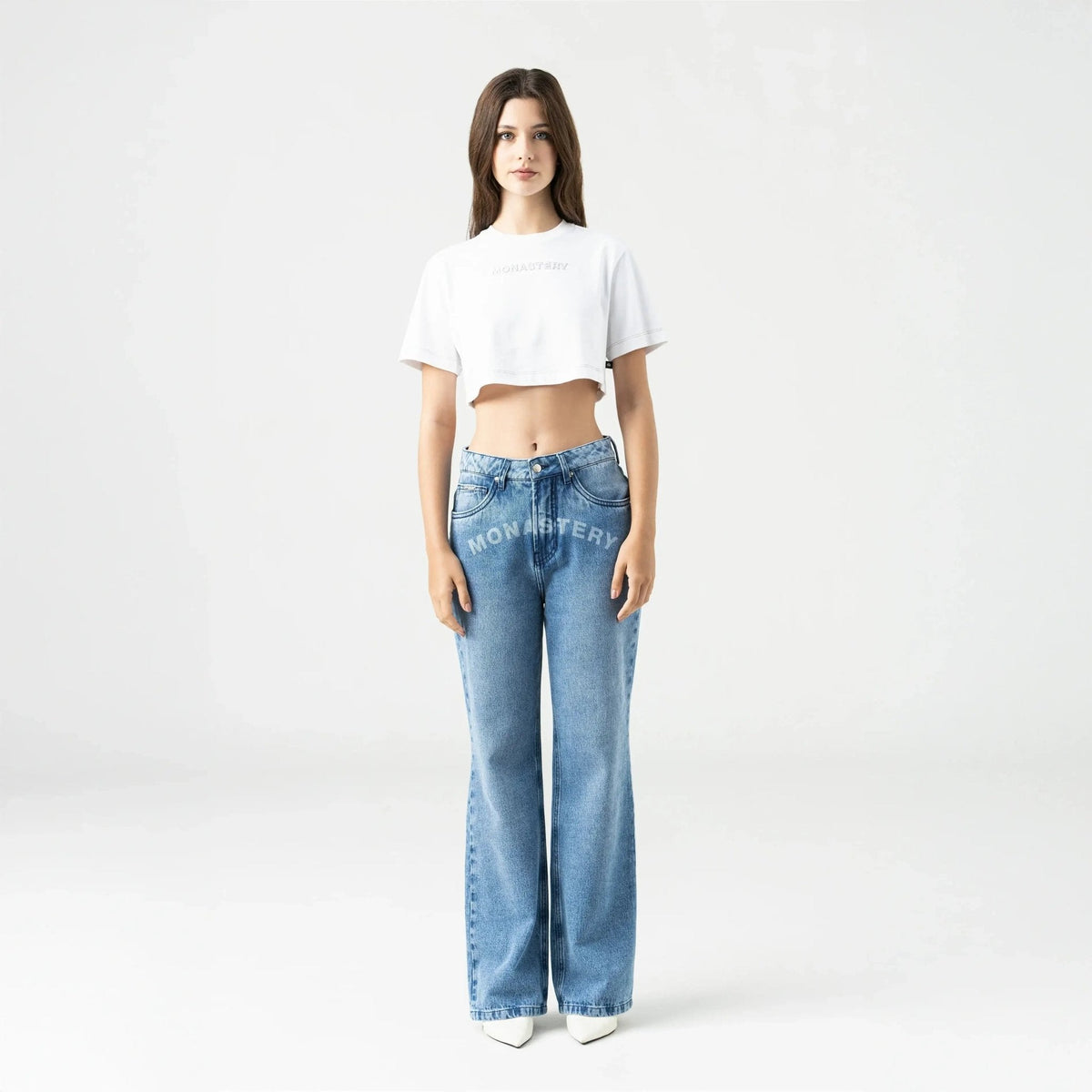 ROISIN CROP TOP WOMEN WHITE - Monastery | Tienda Oficial Colombia