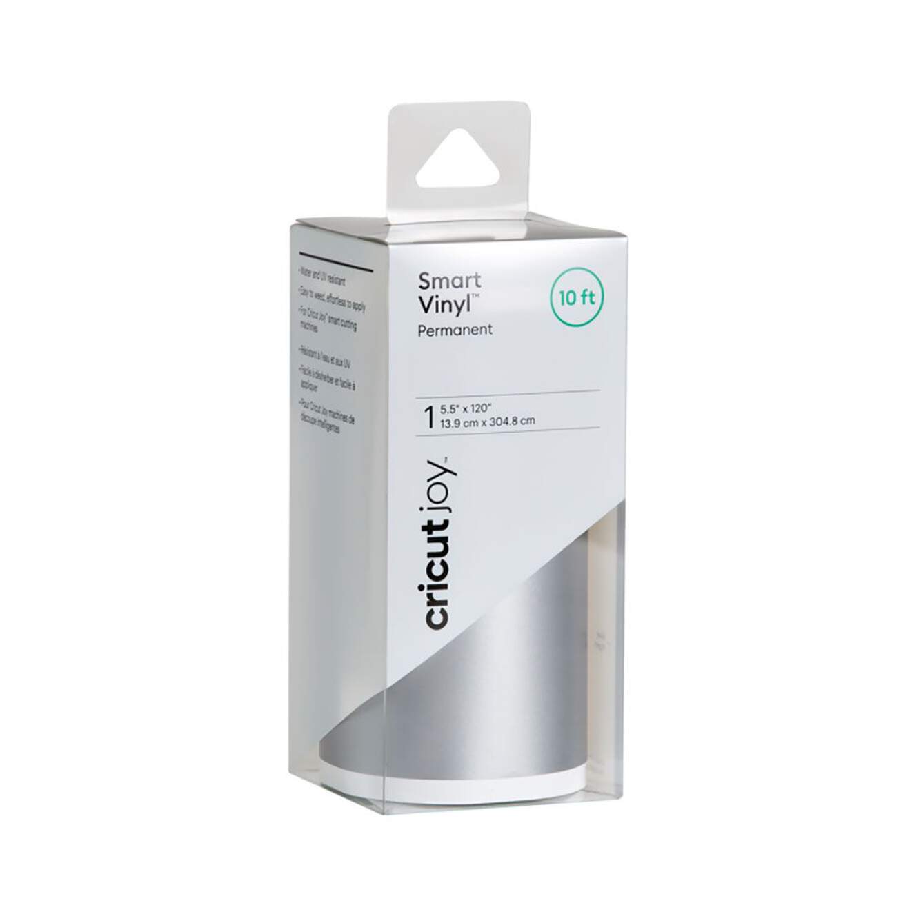 ROLLO DE PAPEL CRICUT JOY SMART PERMANENT VYNIL 55 X 120IN SILVER