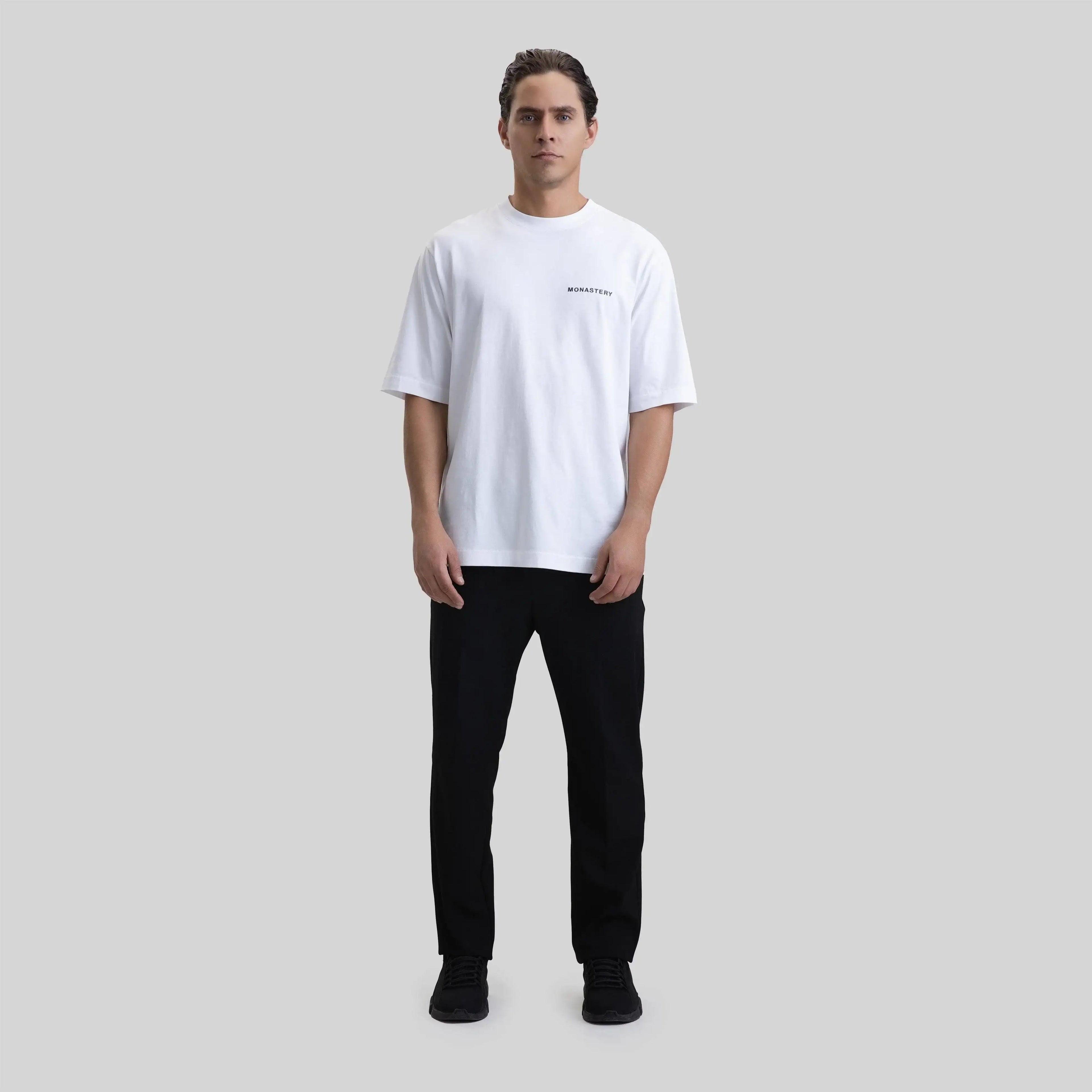RUSTON T-SHIRT OVERSIZED WHITE - Monastery | Tienda Oficial Colombia