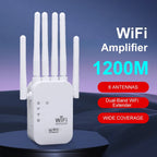 Repetidor De WIFI Inalámbrico De 6 Antenas 2.4G / 5G 1200Mbps