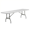 Mesa Homse Hsme08recpl Rectangular 8'x3' Plastica Plegable Blanco