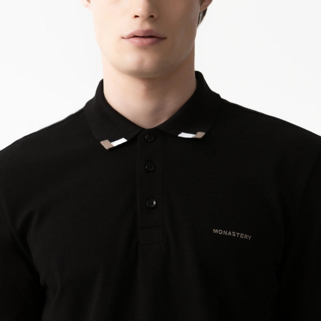SARDEN POLO MEN BLACK - Monastery | Tienda Oficial Colombia
