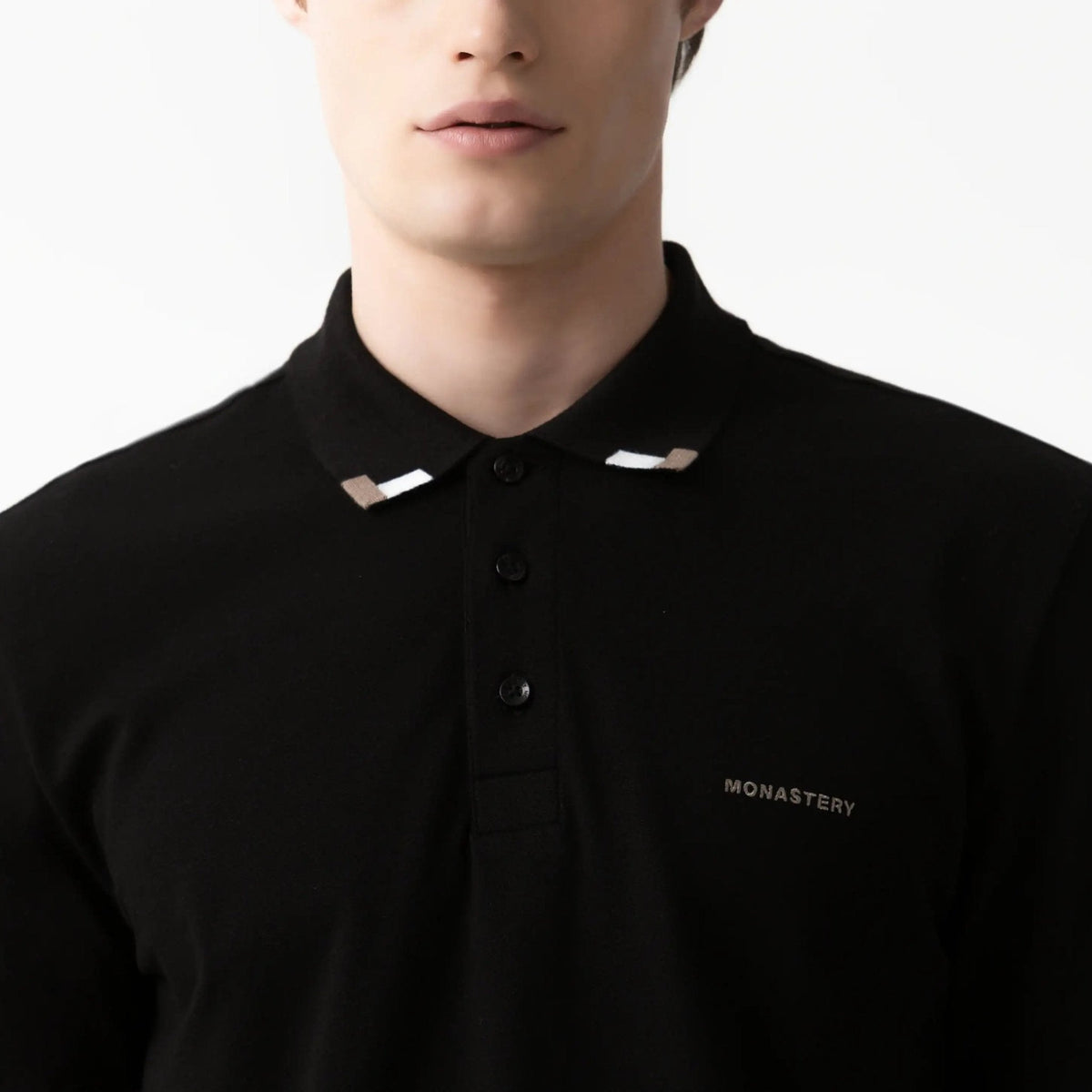 SARDEN POLO MEN BLACK - Monastery | Tienda Oficial Colombia