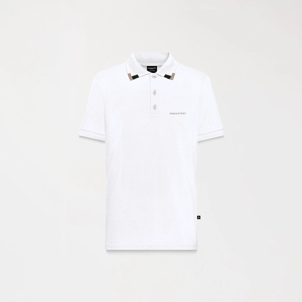 SARDEN POLO MEN WHITE - Monastery | Tienda Oficial Colombia