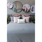 Set Duvet Amsterdam Gris, decorativo, plumón, cama, habitación, acolchado, edredon