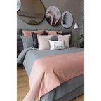 Set Duvet Amsterdam Gris, decorativo, plumón, cama, habitación, acolchado, edredon